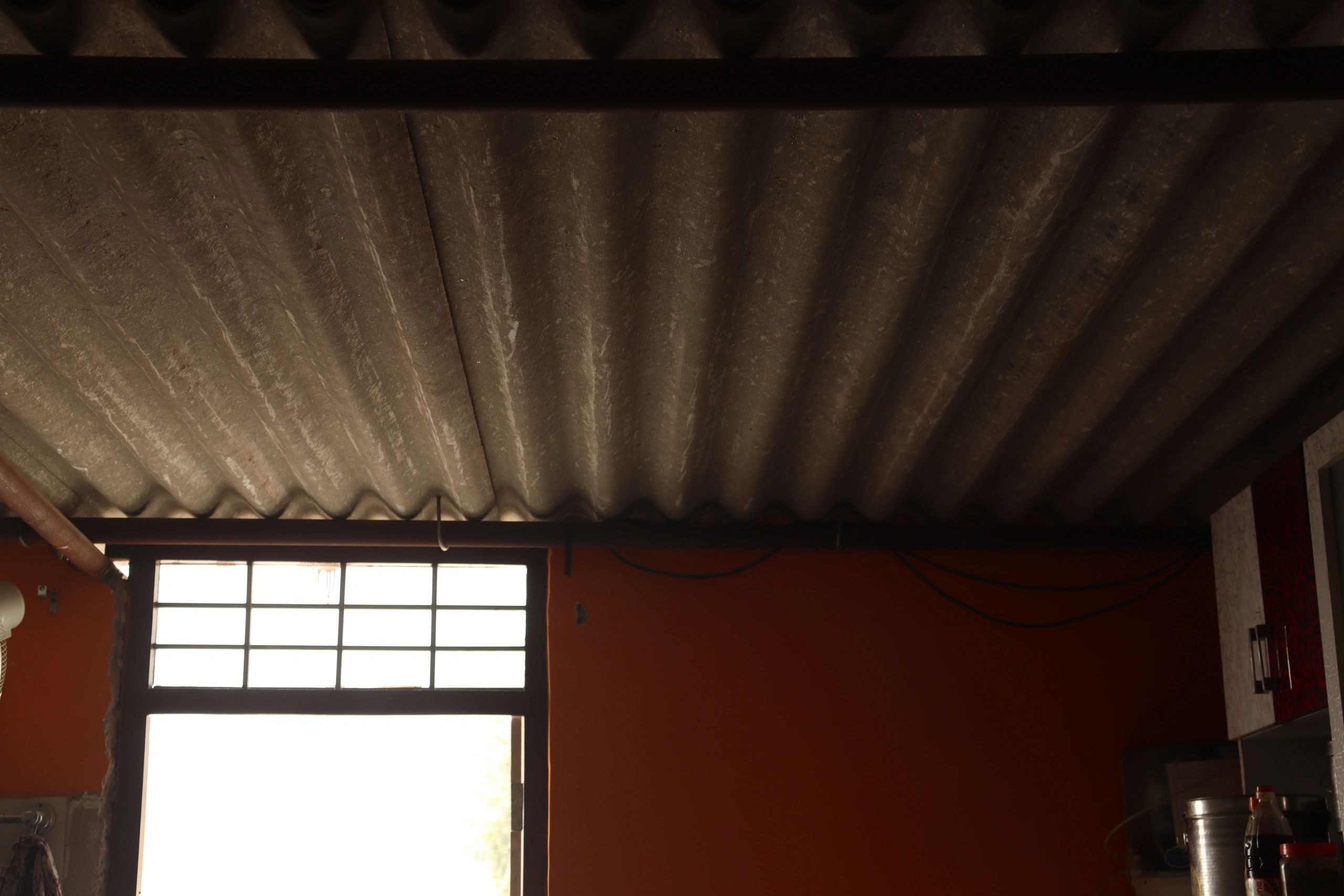 Construction structure detail showing building materials